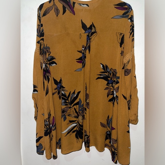 Free People Boho Floral Oversize  Pullover Tunic Dress/ Blouse - Picture 3 of 14